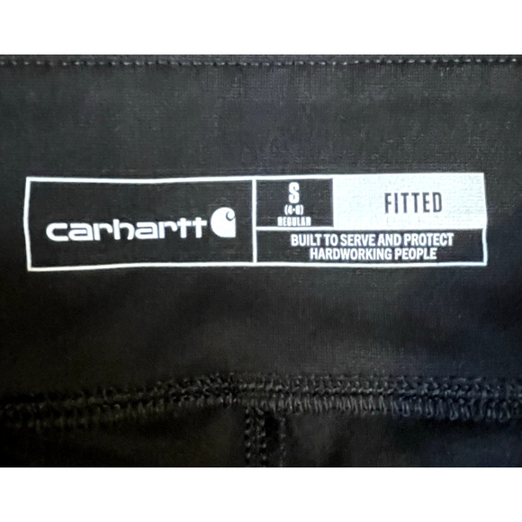 Carhartt Leggings Womens Small Black Force Utility Workwear Abrasion Resistant - Picture 3 of 12